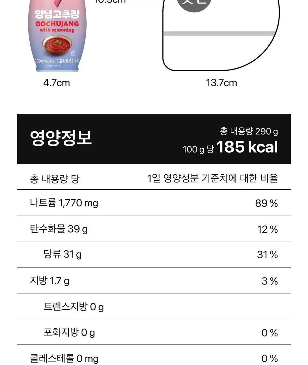비비고 I 세븐틴 양념고추장 290g 상세페이지 18