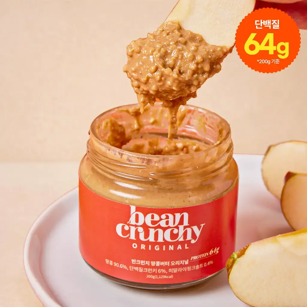 빈크런치 오리지널 프로틴 땅콩버터 200g