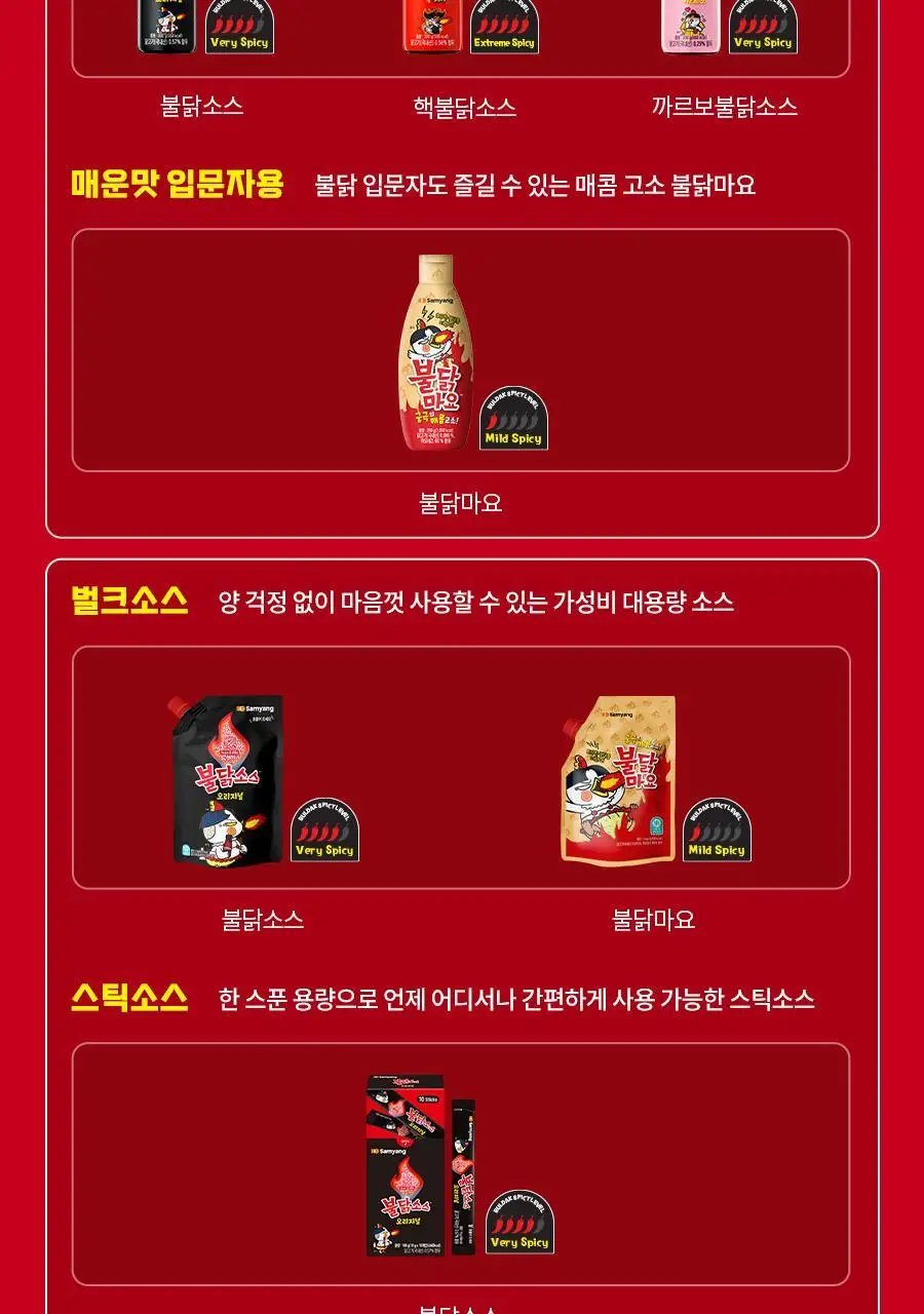 삼양 스틱불닭소스 160g (10입) 상세페이지 6