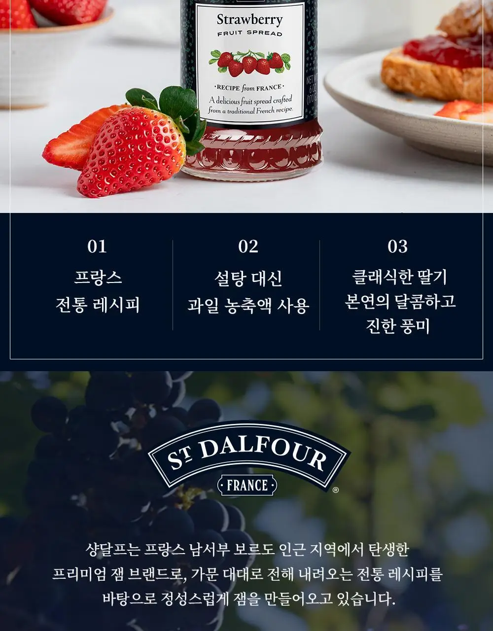 샹달프 딸기잼 170g 상세페이지 2