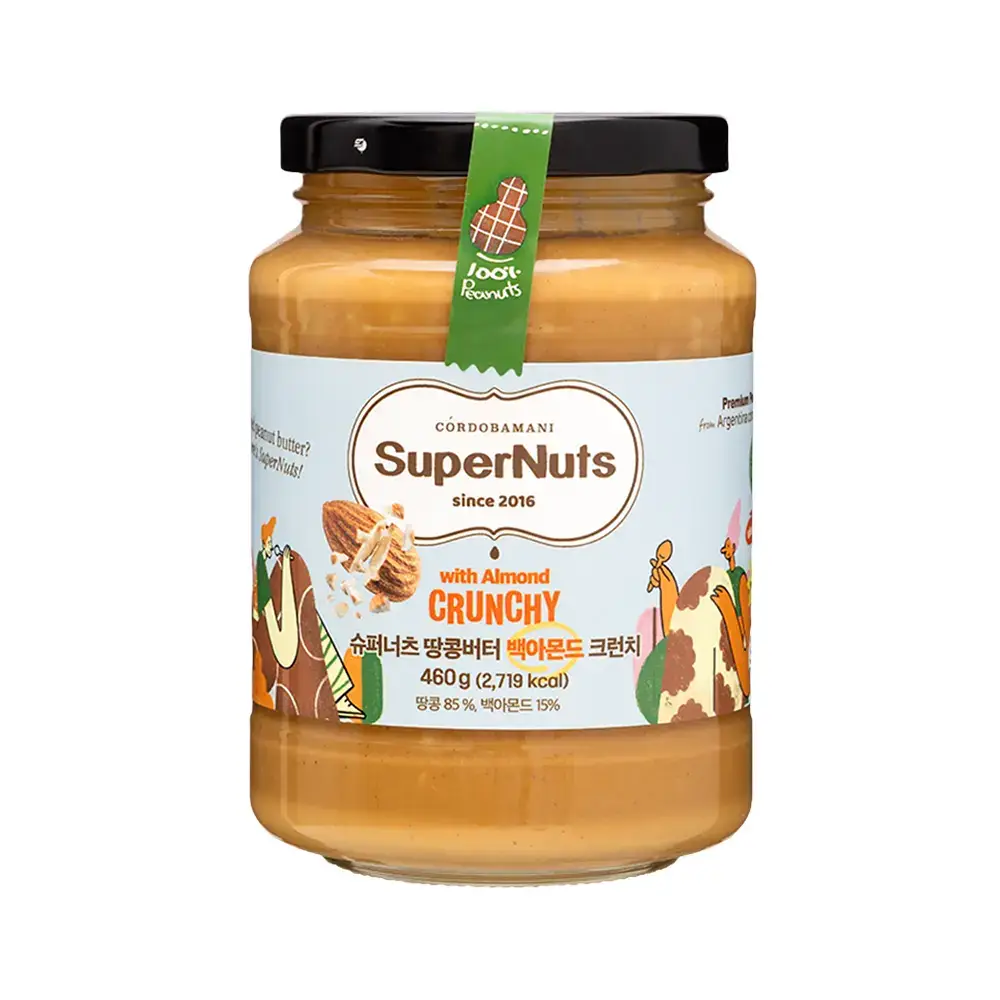 슈퍼너츠 땅콩버터 백아몬드 크런치 460g