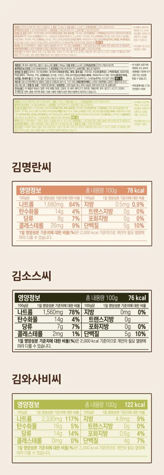 스퀴진 김 소스 3종 택 1 (김소스씨, 김명란씨, 김와사비씨) 상세페이지 8