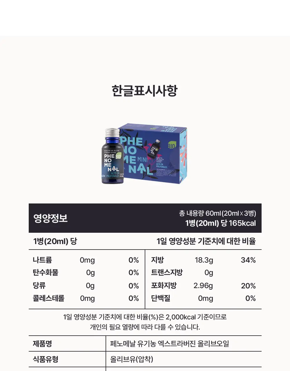 씨엘로 이 띠에라 페노메날 엑스트라버진 올리브오일 20ml 3개입 상세페이지 25
