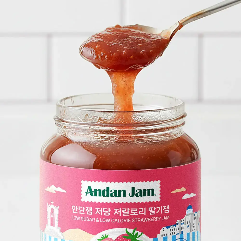 안단잼 저당 저칼로리 딸기잼 380g