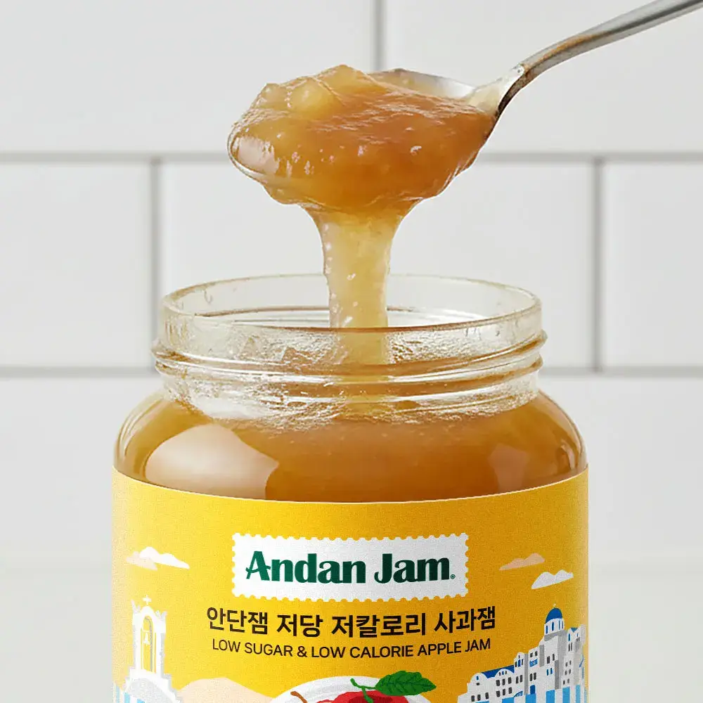 안단잼 저당 저칼로리 사과잼 380g