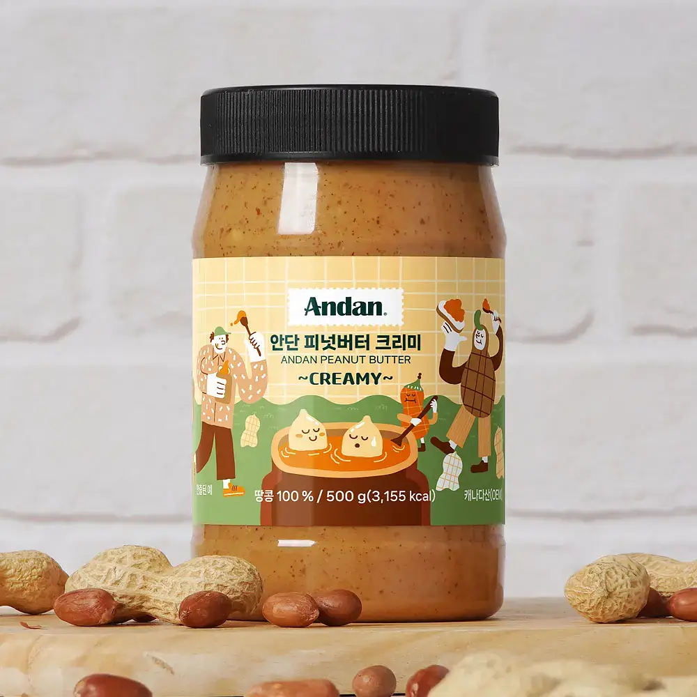 안단잼 피넛버터 크리미 500g