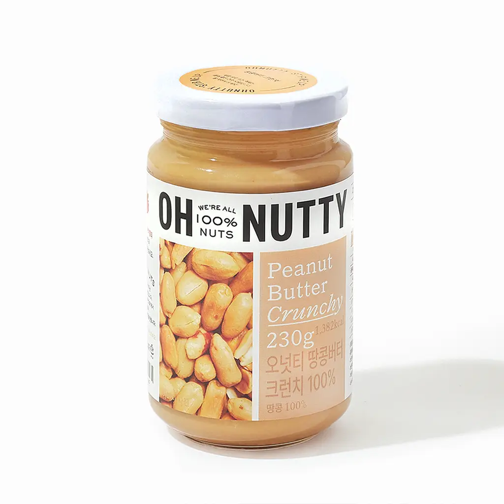 오넛티 100% 땅콩버터 크런치 230g