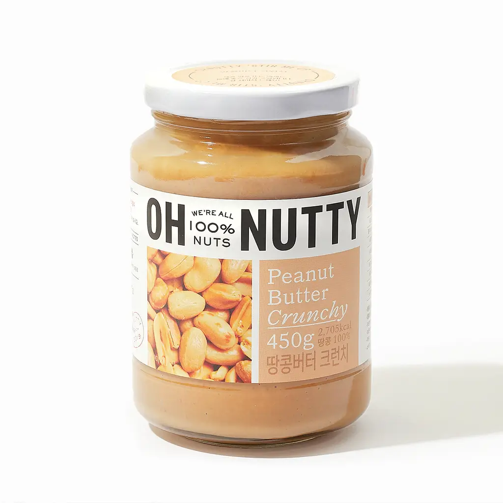 오넛티 100% 땅콩버터 크런치 450g