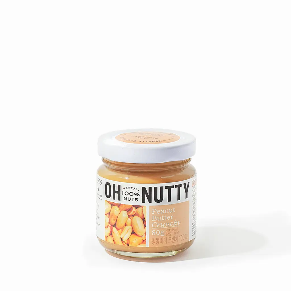 오넛티 100% 땅콩버터 크런치 80g