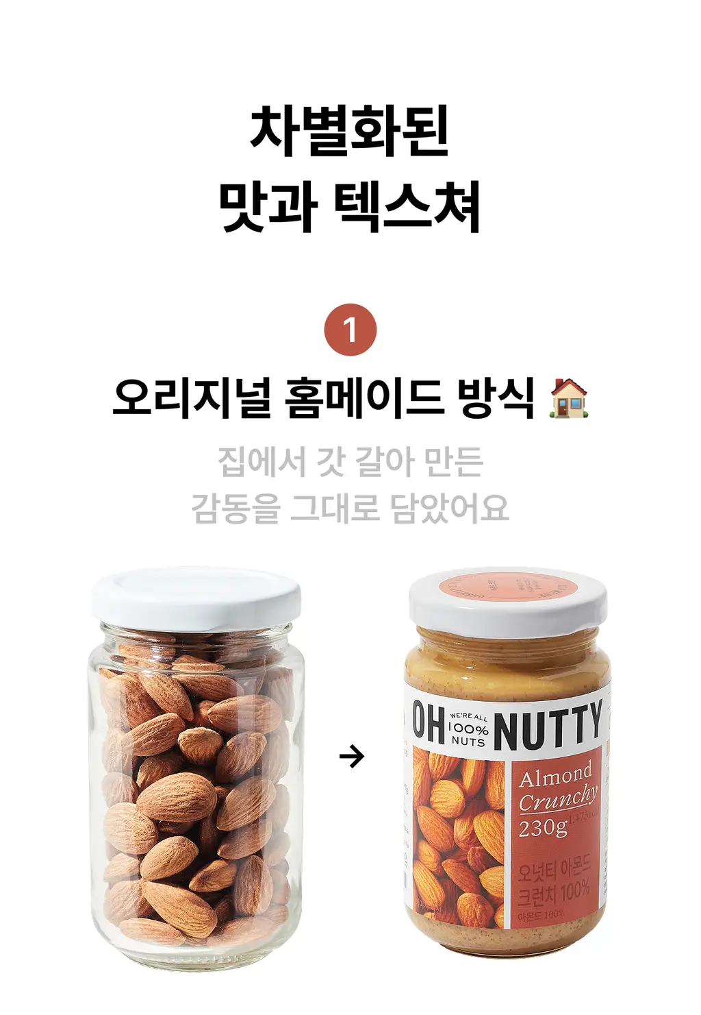 오넛티 100% 아몬드 크런치 80g 상세페이지 3