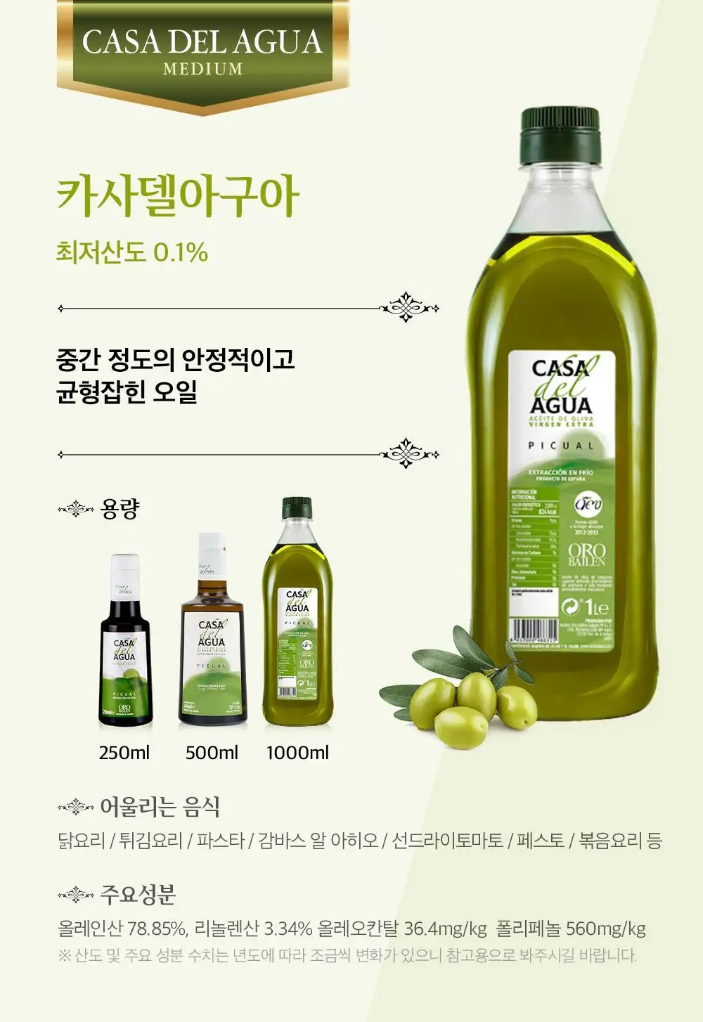 오로바일렌 엑스트라버진 올리브오일 250ml 프란토이오 상세페이지 18