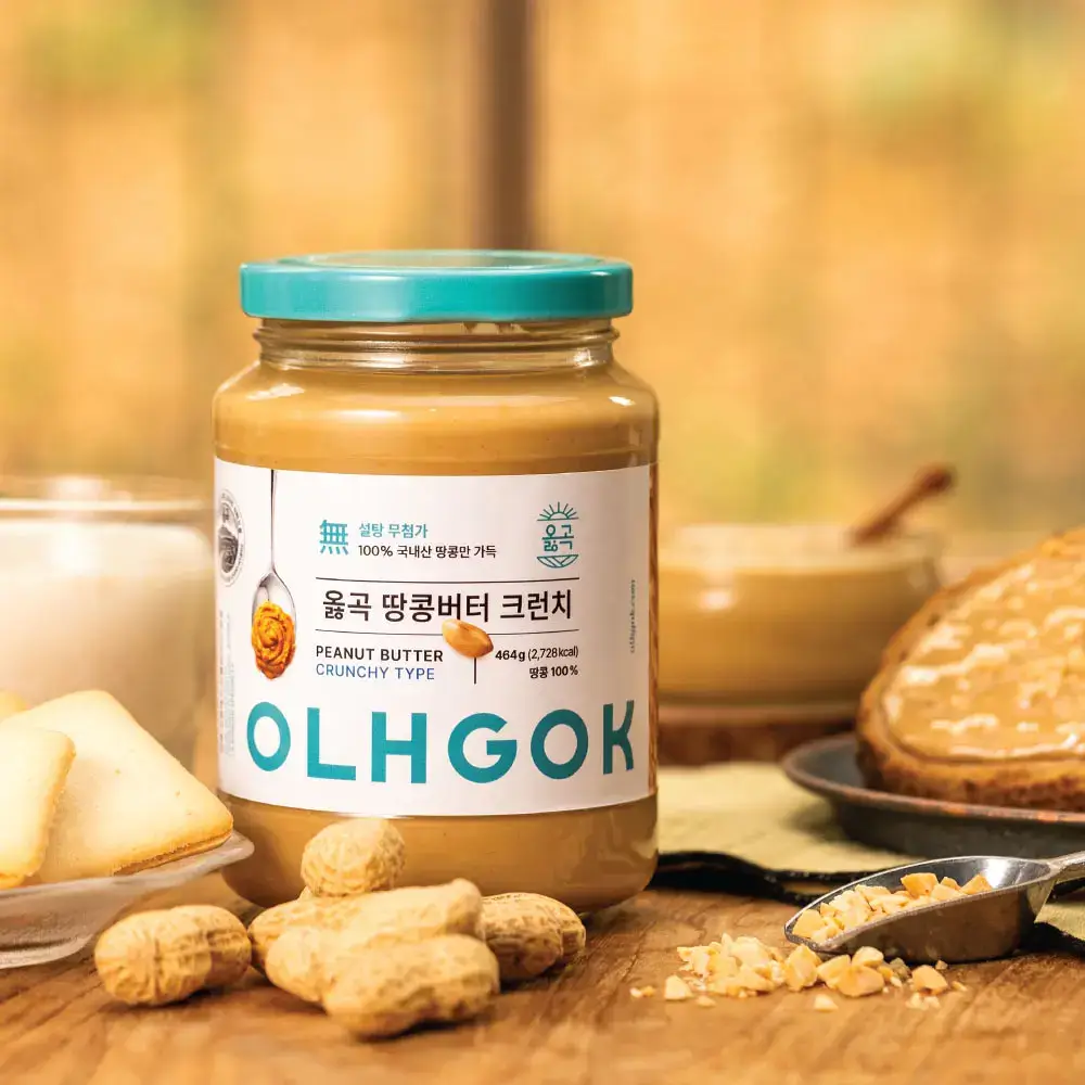 옳곡 땅콩버터 크런치 464g