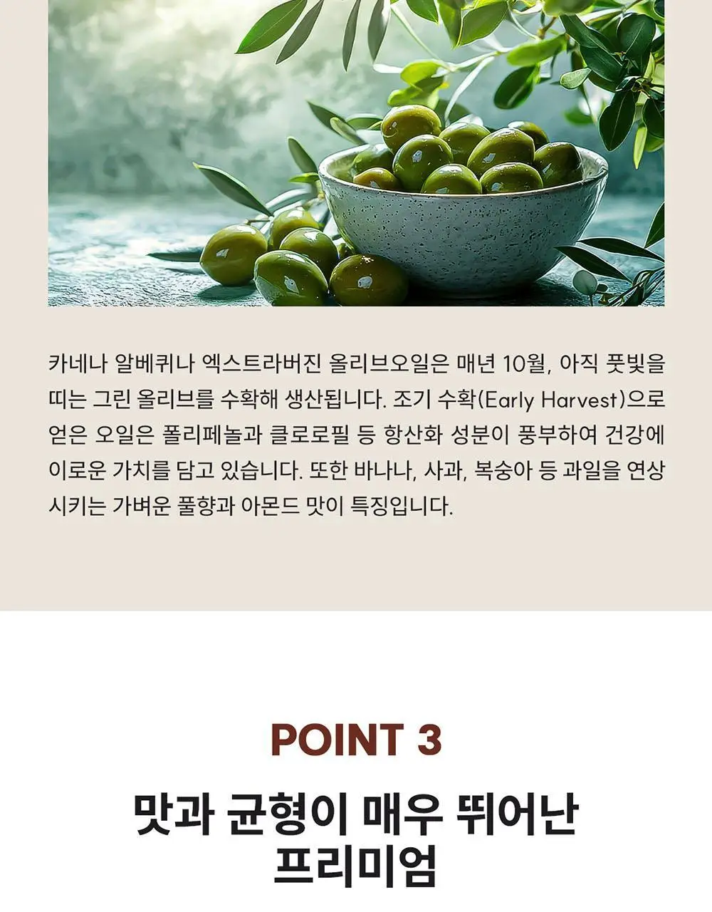 카스티요 데 카네나 엑스트라버진 올리브오일 250ml 아르베키나 상세페이지 6