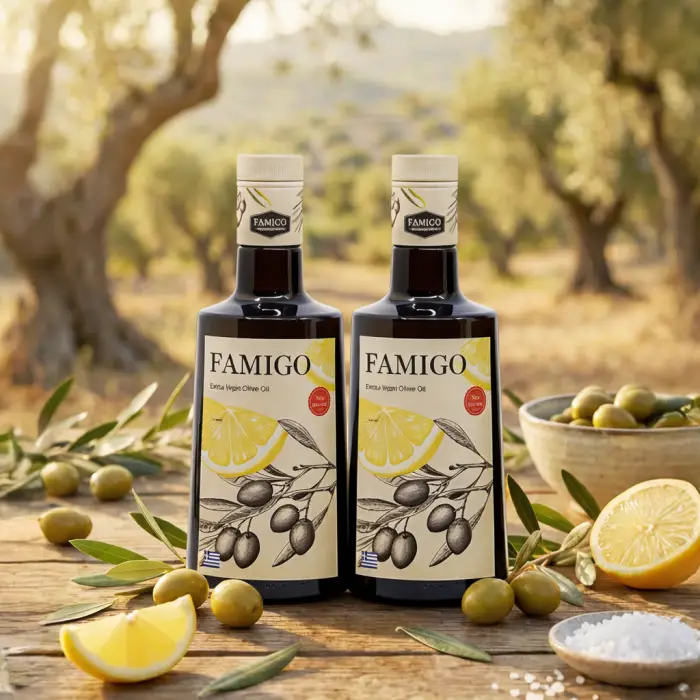 파미고 엑스트라버진 올리브오일 위드 레몬 500mL 2병