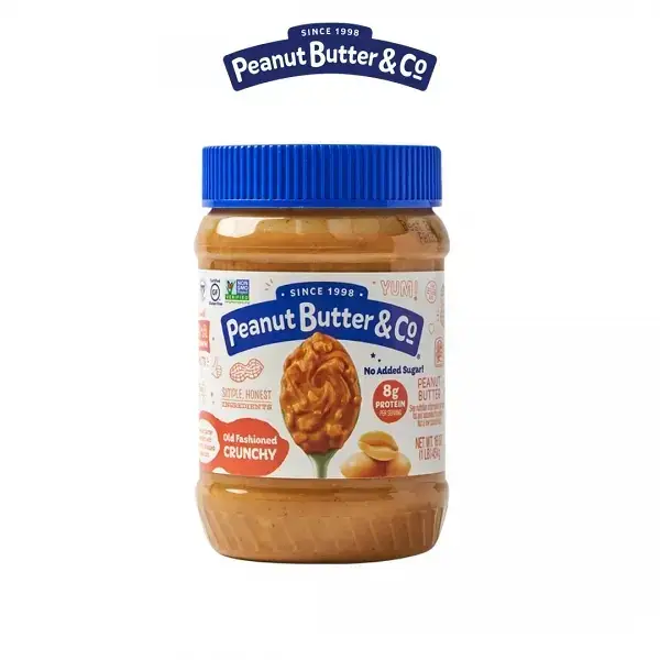 피넛버터앤코 올드패션드 크런치 무가당 땅콩버터 454g