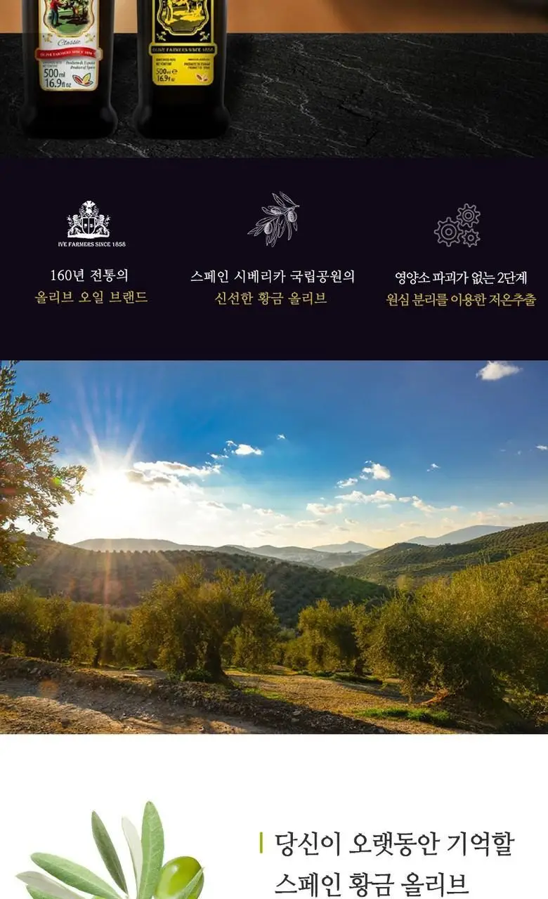 히스파수르 엑스트라버진 올리브오일 골드 250ml 상세페이지 4
