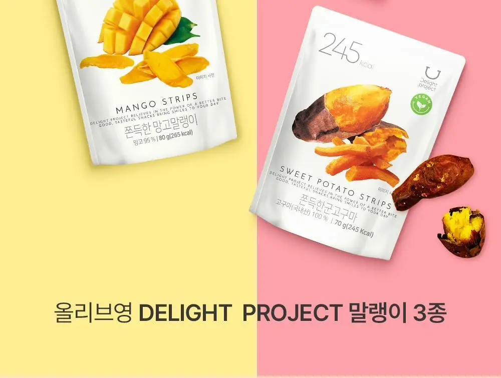 딜라이트 프로젝트 쫀득한 말랭이 3종 택1 (군고구마/망고/복숭아) 상세페이지 2