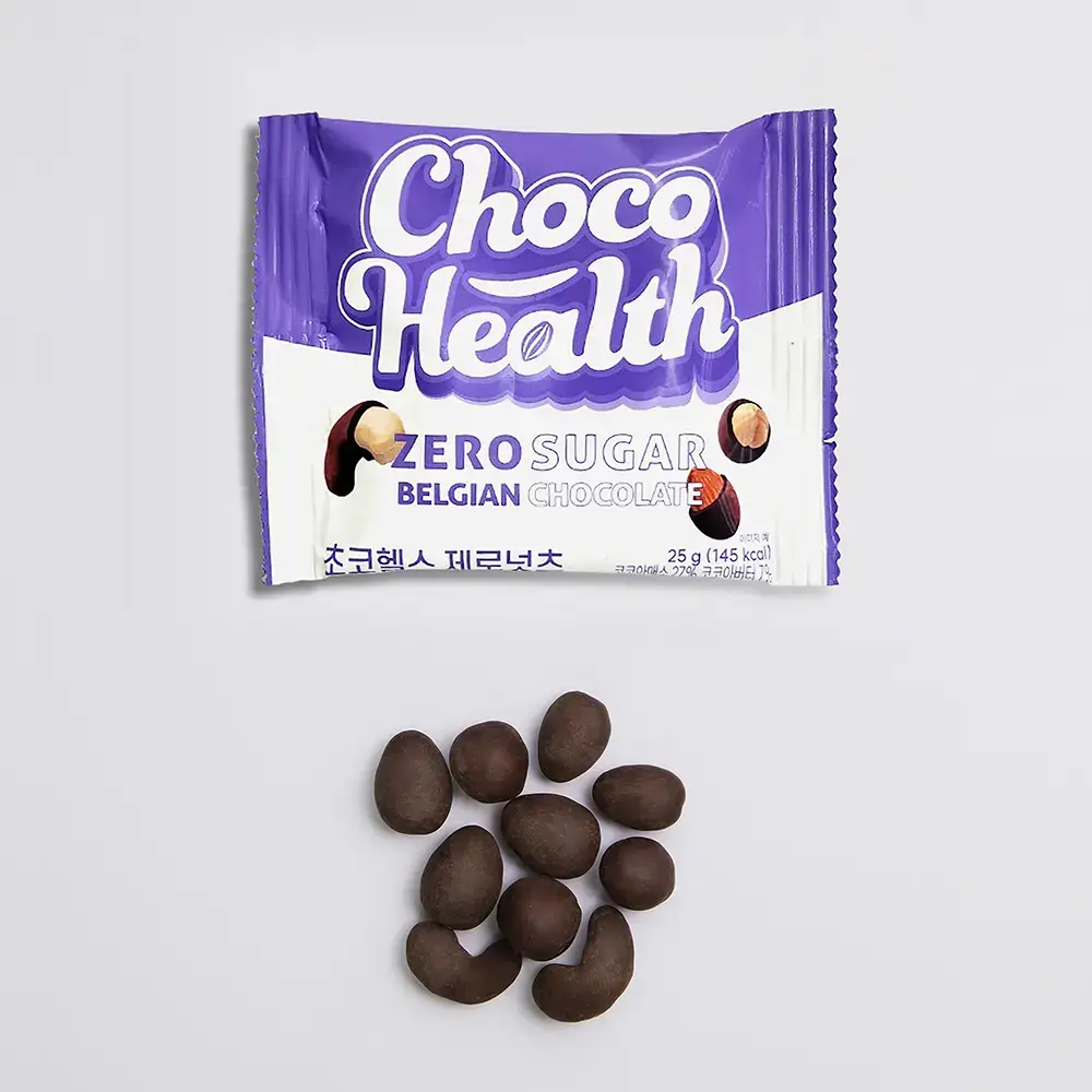 초코헬스 제로넛츠 무설탕 견과류 초코볼 25g