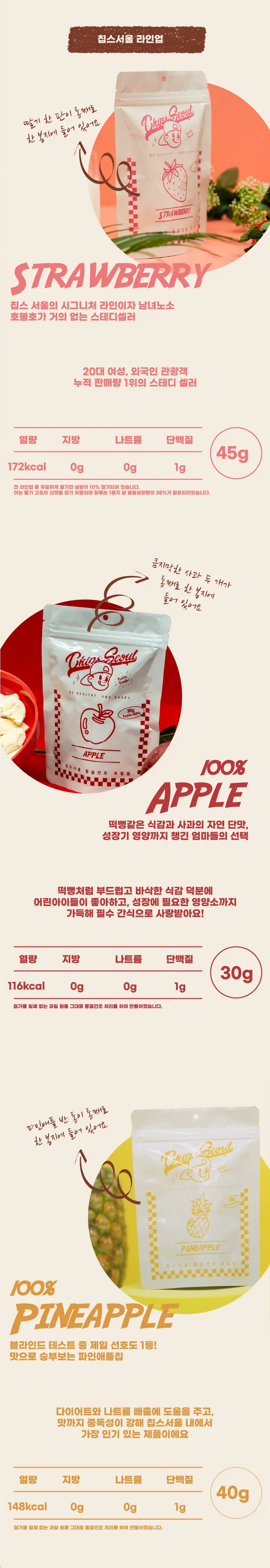 칩스서울 동결건조 딸기칩 45g 상세페이지 5