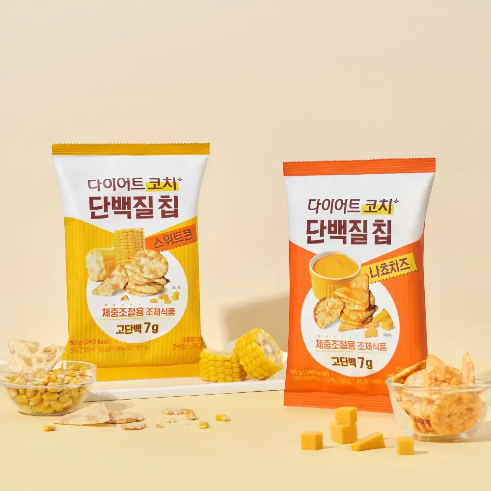다이어트코치 단백질칩 50g 2종 택1 (스위트콘/나쵸치즈)