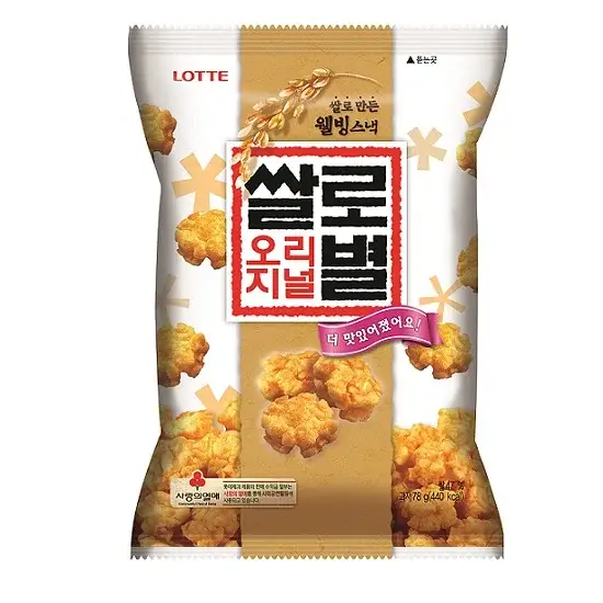 롯데 쌀로별 오리지날 78g