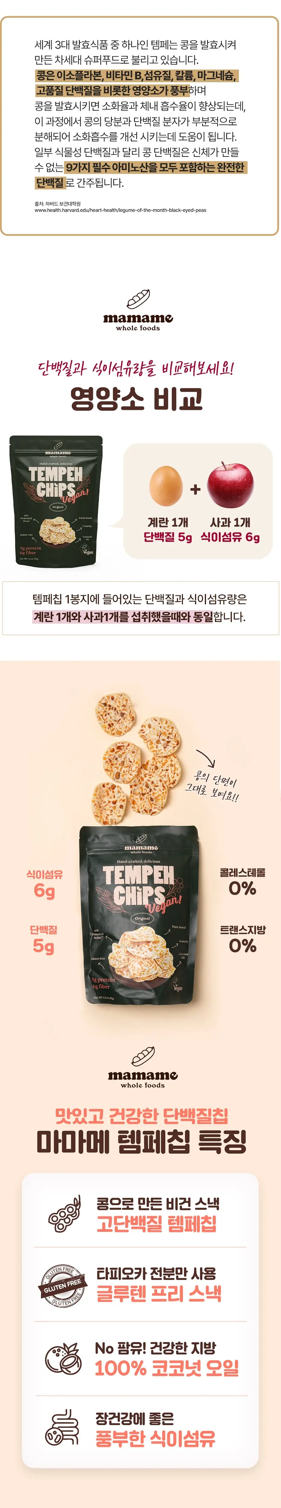 마마메 템페 칩스 50g 오리지널 상세페이지 2