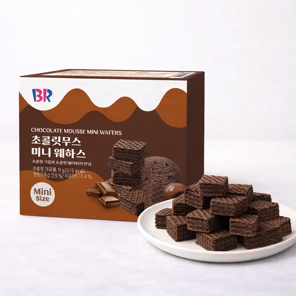 배스킨라빈스 초콜릿무스 미니 웨하스 100g
