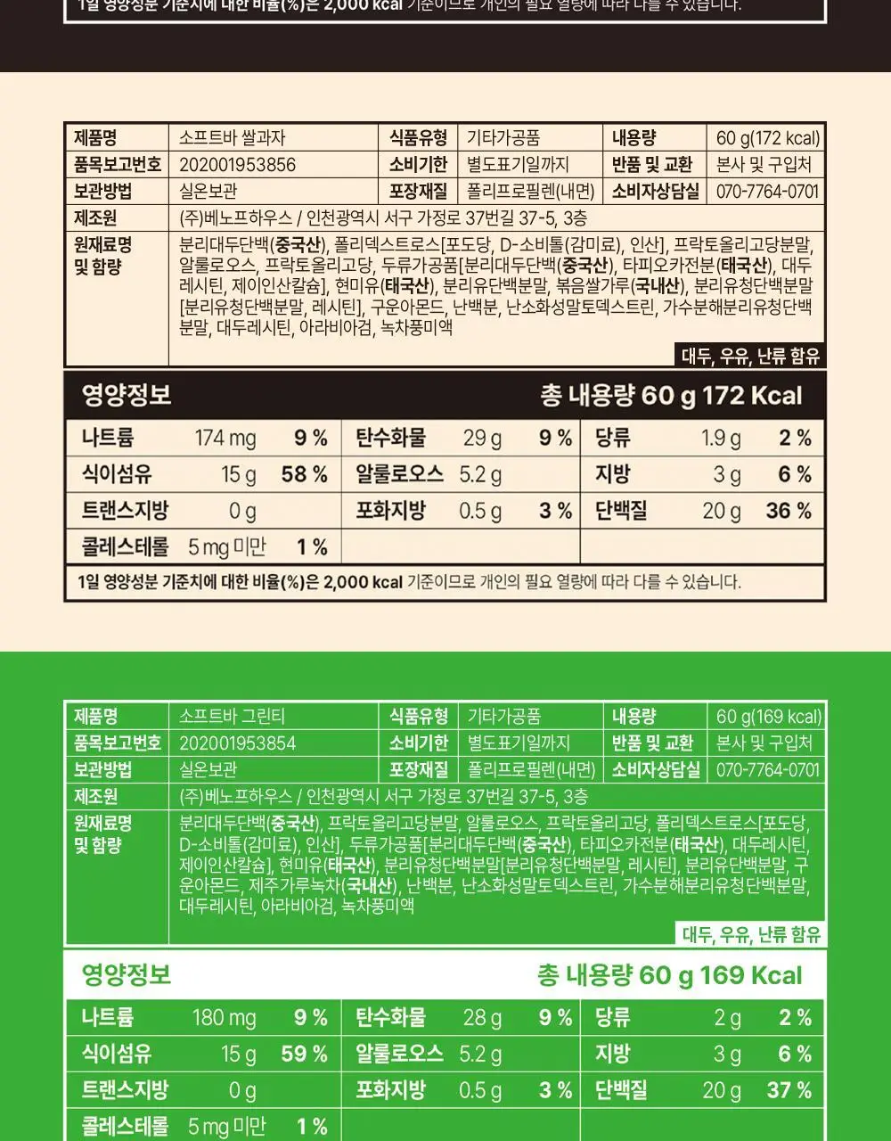 베노프 소프트바 프로틴바 버라이어티팩 10개입 상세페이지 41