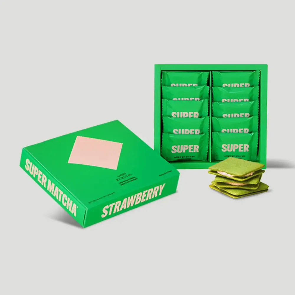 슈퍼말차 랑드샤 딸기 크림 샌드 (10개)