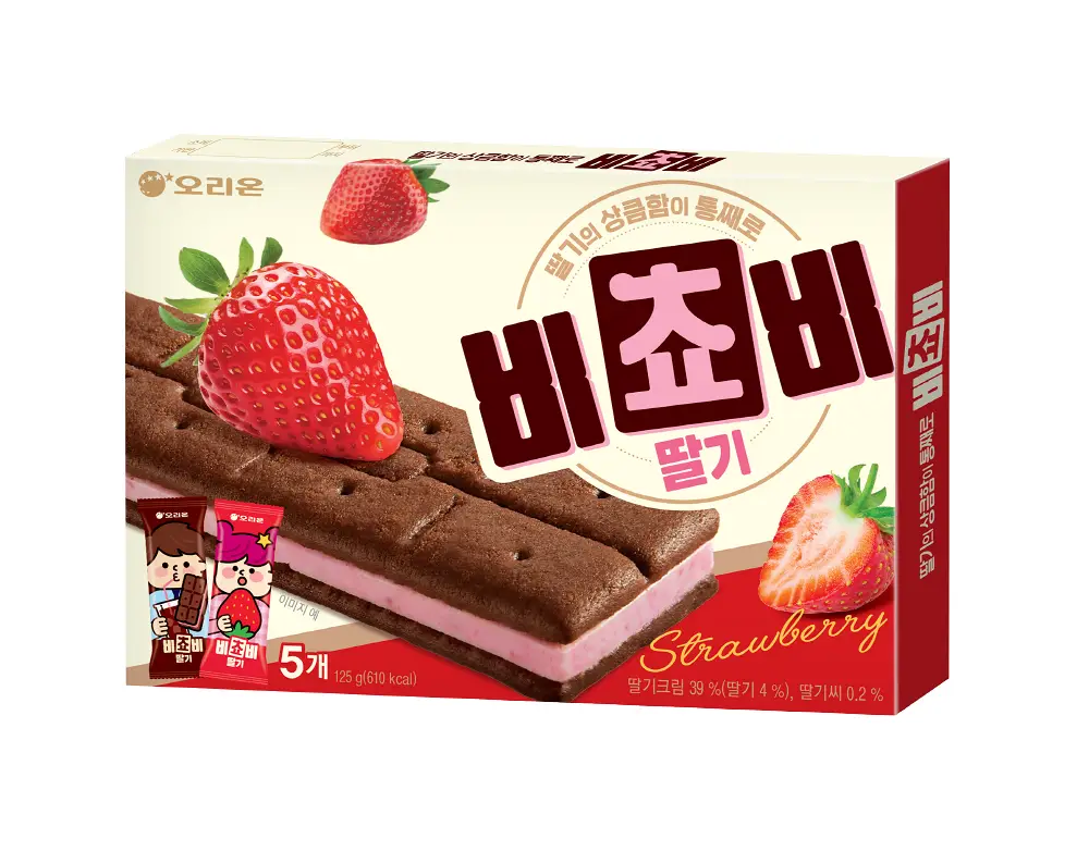 오리온 비쵸비 딸기 125g