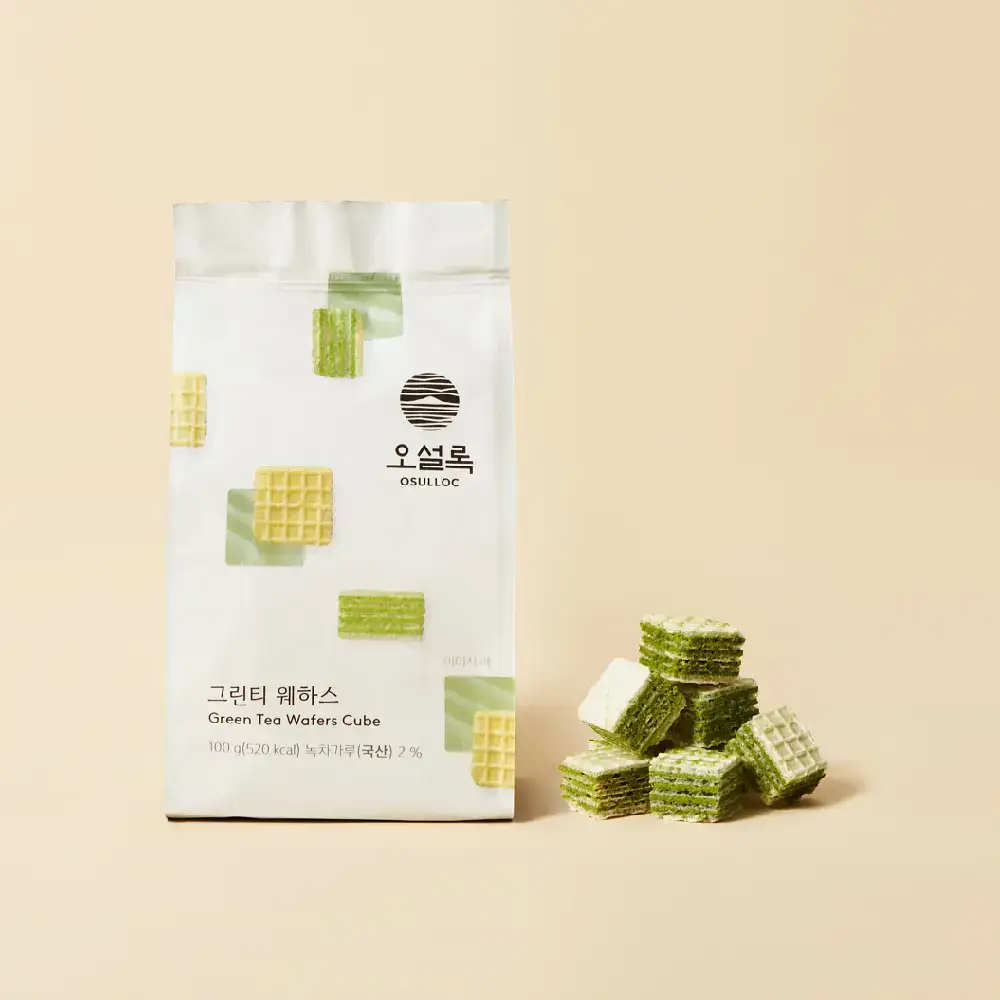 오설록 그린티웨하스 100g
