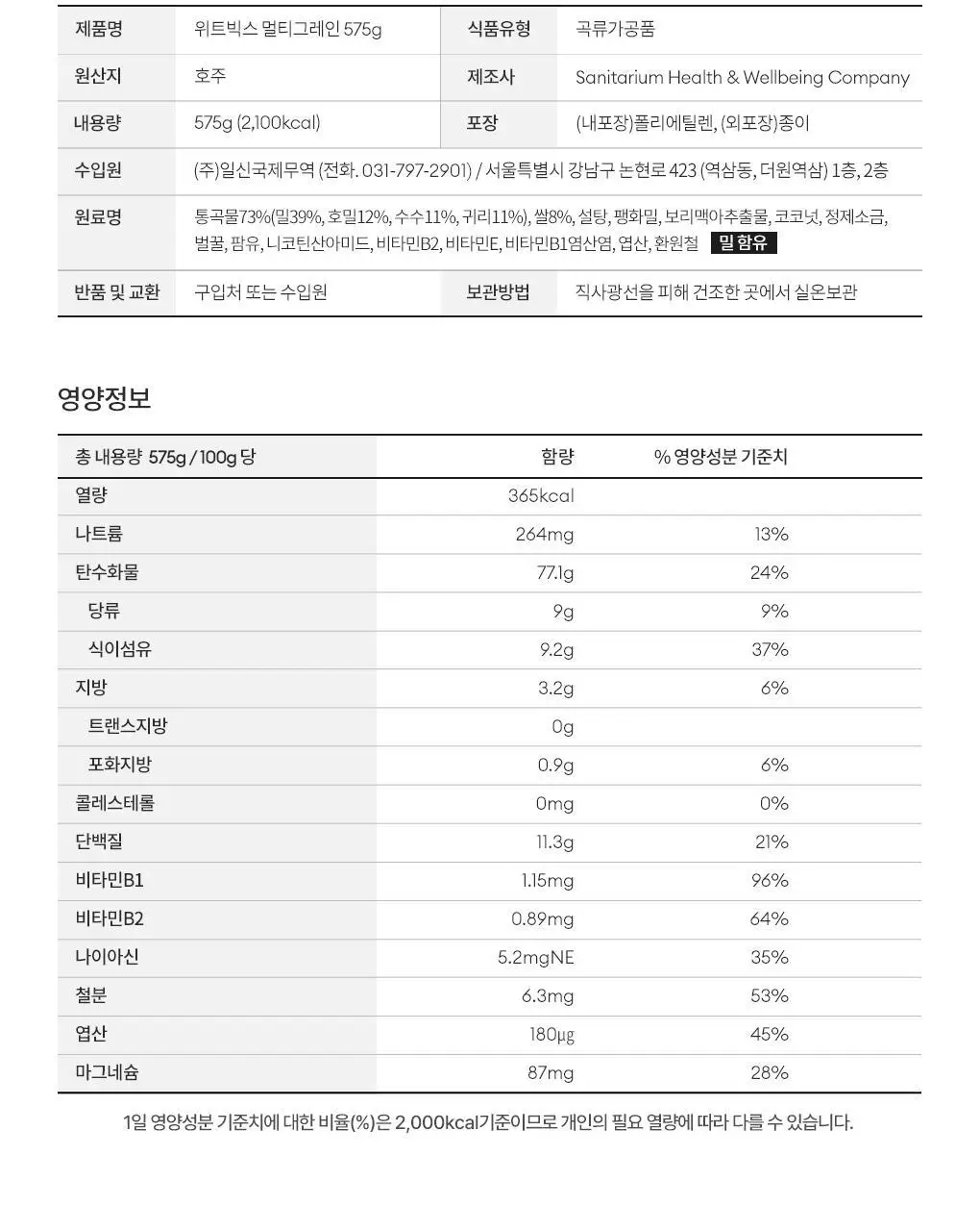 위트빅스 멀티그레인 575g 상세페이지 8