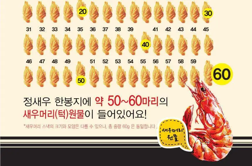 정새우 하바네로 칠리/베이크드 갈릭&블랙페퍼맛 60g 2종 택1 상세페이지 7