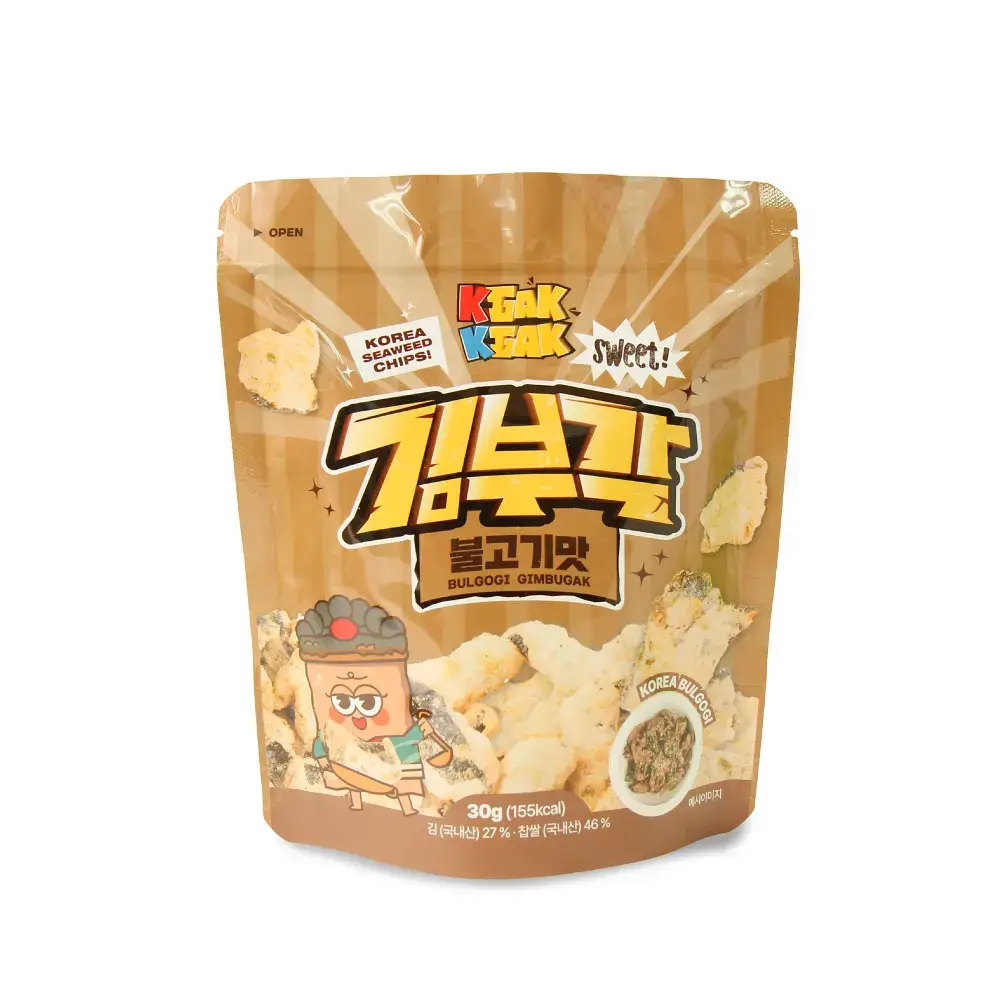 크각크각 찹쌀 김부각 불고기맛 30g