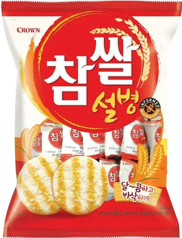 크라운 참쌀설병 128g