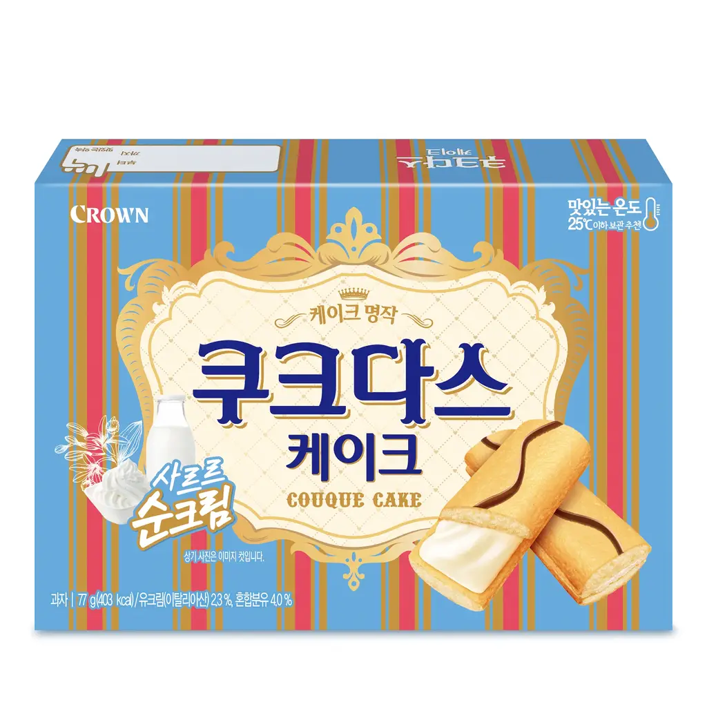 크라운 쿠크다스 케이크 77g