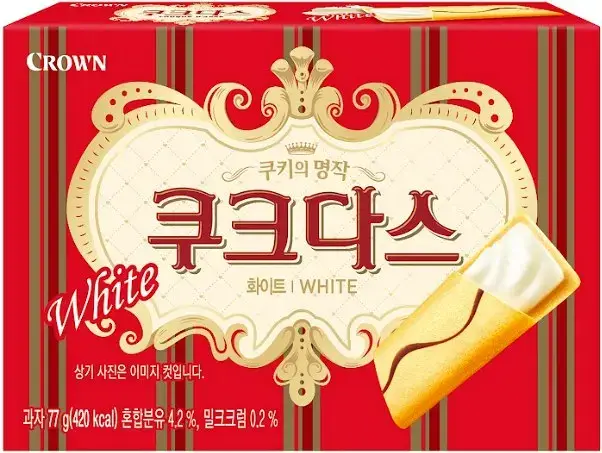 크라운 쿠크다스 화이트 77g