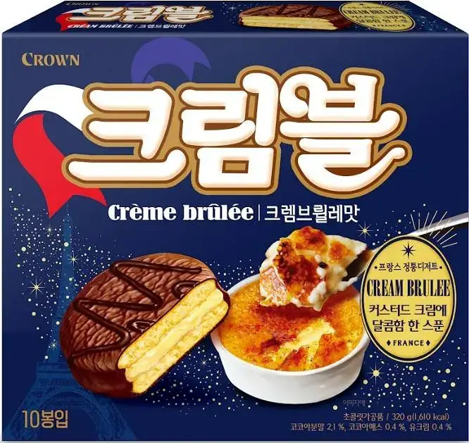 크라운 크림블 크렘브륄레맛 320g