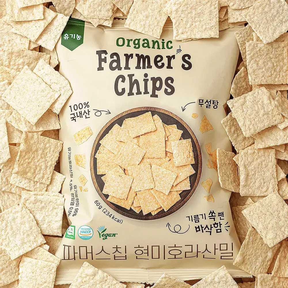 키토제니 유기농 파머스칩 60g 현미호라산밀