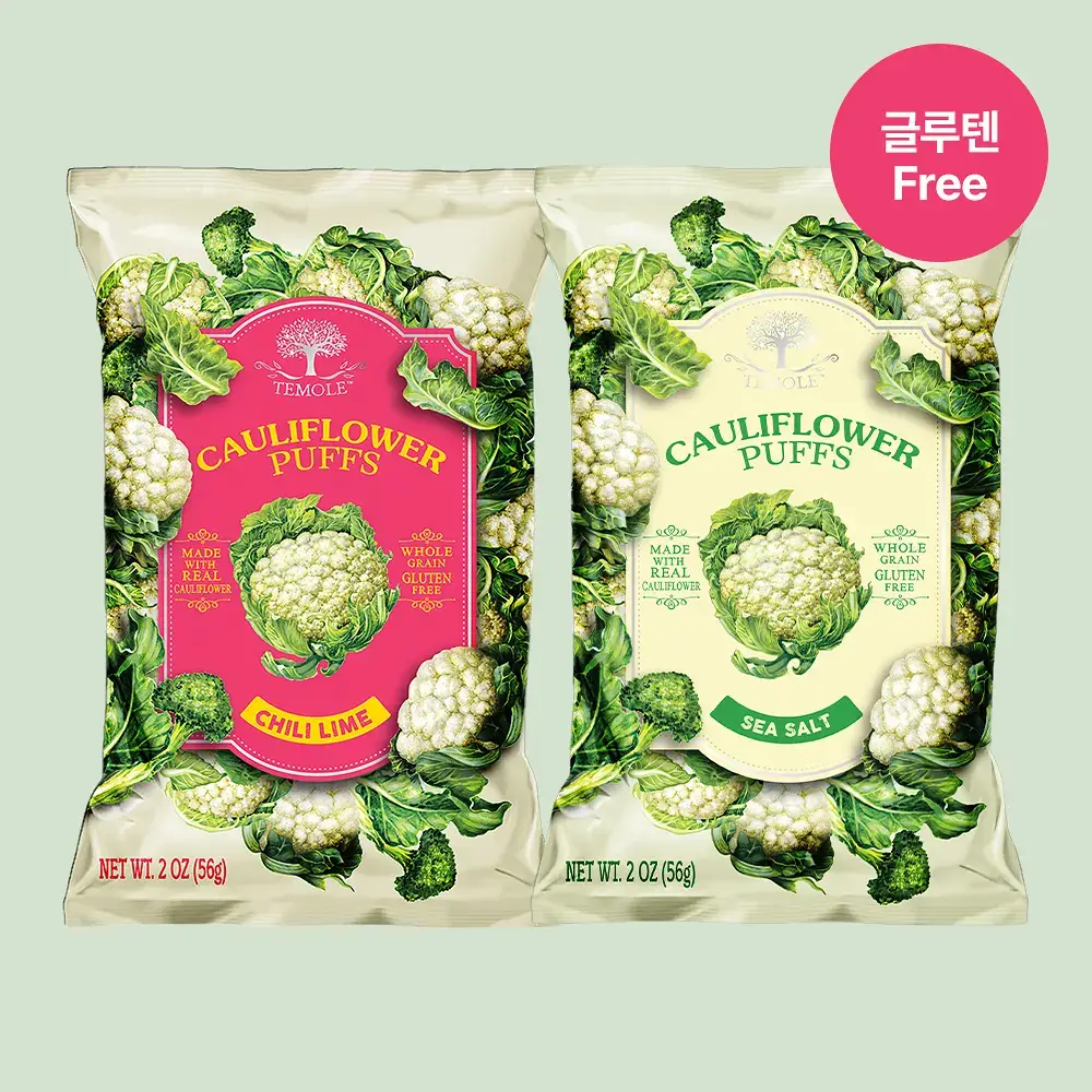 테몰 컬리플라워 퍼프 56g 2종 택 1