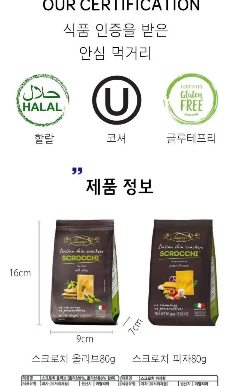 포카치아 스크로치 2종 택1 (피자맛/올리브) 상세페이지 8