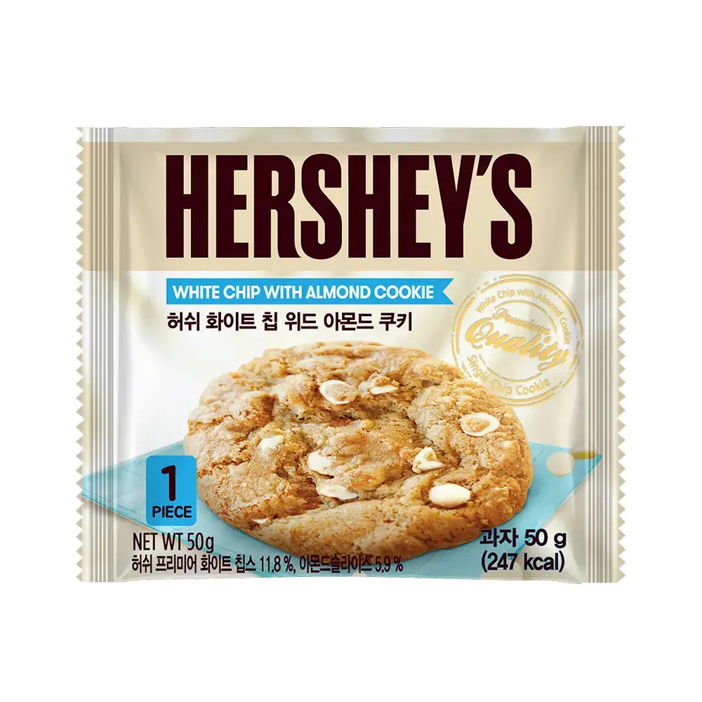 허쉬 화이트 칩 위드 아몬드 쿠키 50g