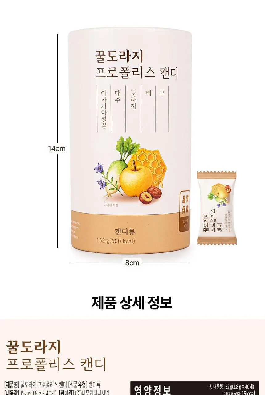 나무인터내셔널 꿀도라지 프로폴리스 캔디 40개입 상세페이지 16
