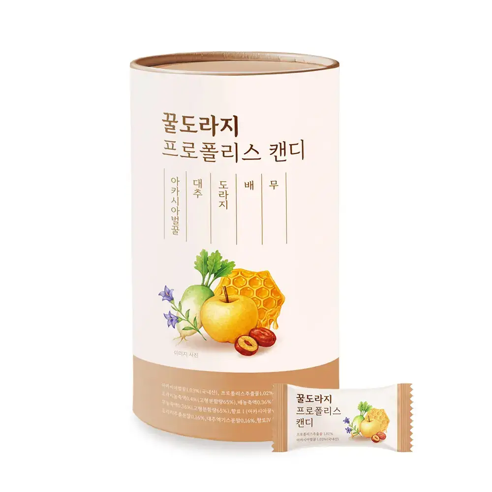 나무인터내셔널 꿀도라지 프로폴리스 캔디 40개입