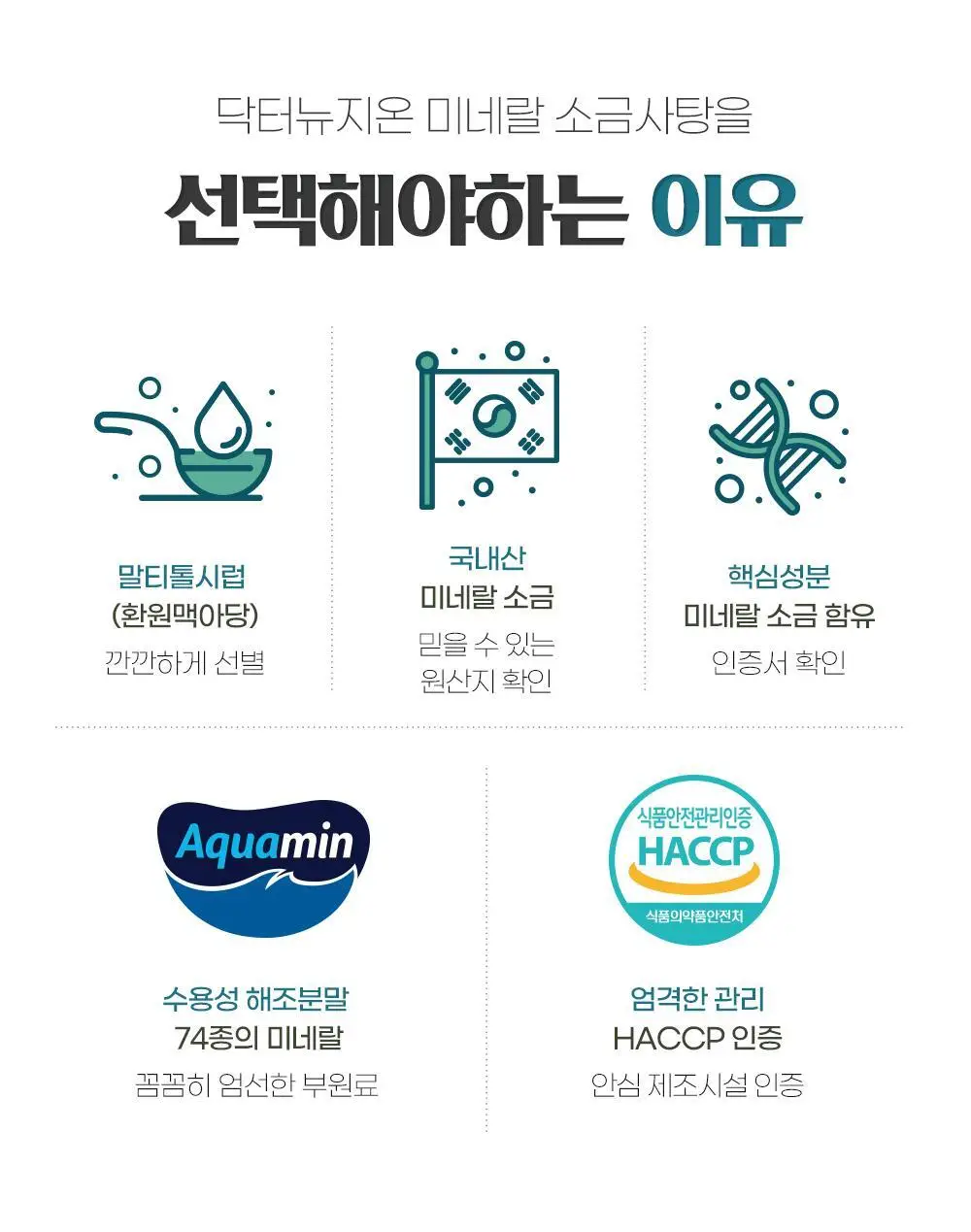닥터뉴지온 사탕 100g 미네랄소금 상세페이지 5