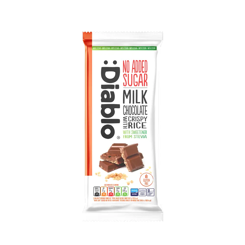 디아블로 무가당 크리스피 밀크 초콜릿 75g