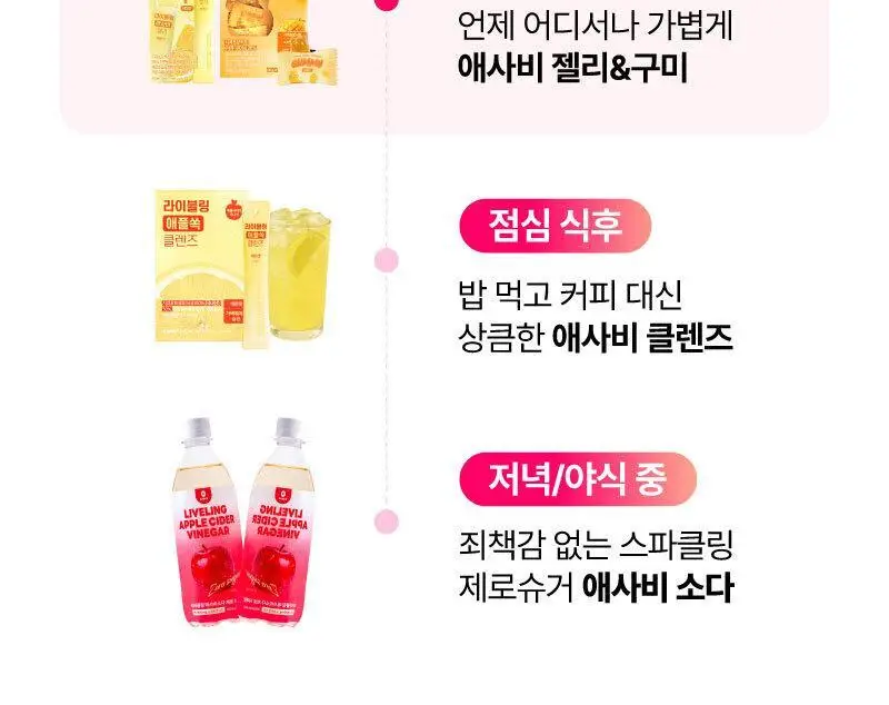 라이블링 애사비/파사비 젤리스틱 10개입 (레몬/자몽/복숭아/매실/샤인머스켓) 상세페이지 11