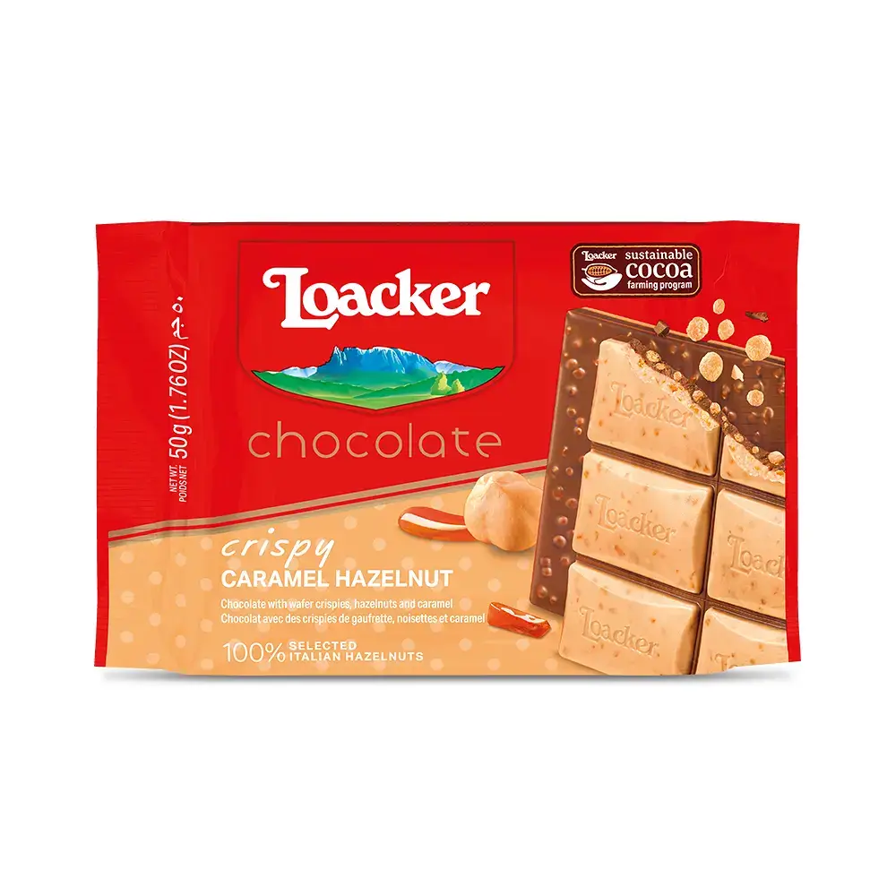 로아커 초콜릿크리스피 카라멜헤이즐넛 50g