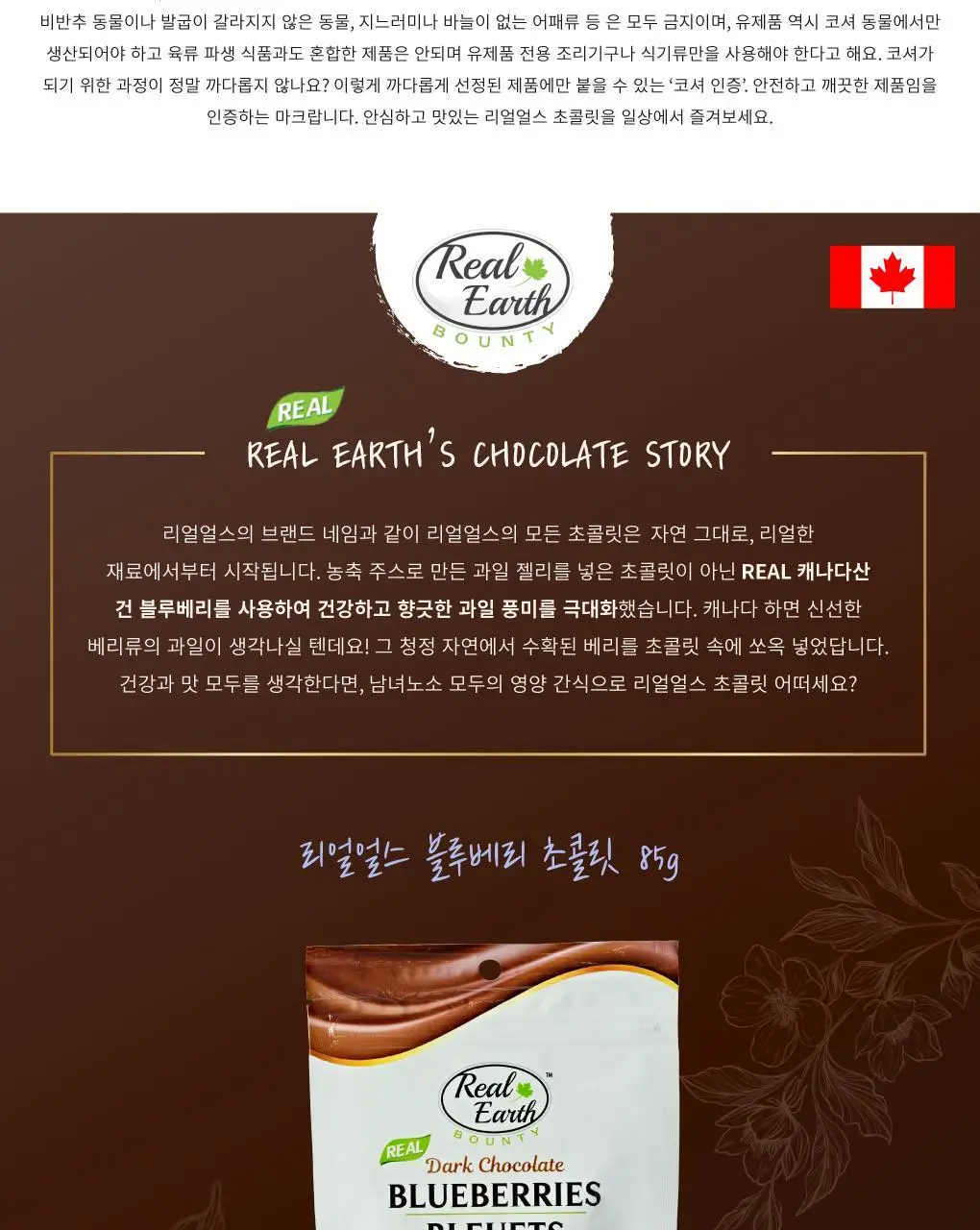 리얼얼스 초콜릿 85g 블루베리 상세페이지 3