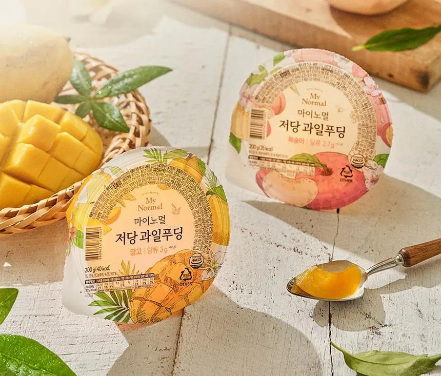 마이노멀 저당 과일푸딩 200g 6개입 2종 택1 (1BOX) / 복숭아, 망고 상세페이지 13